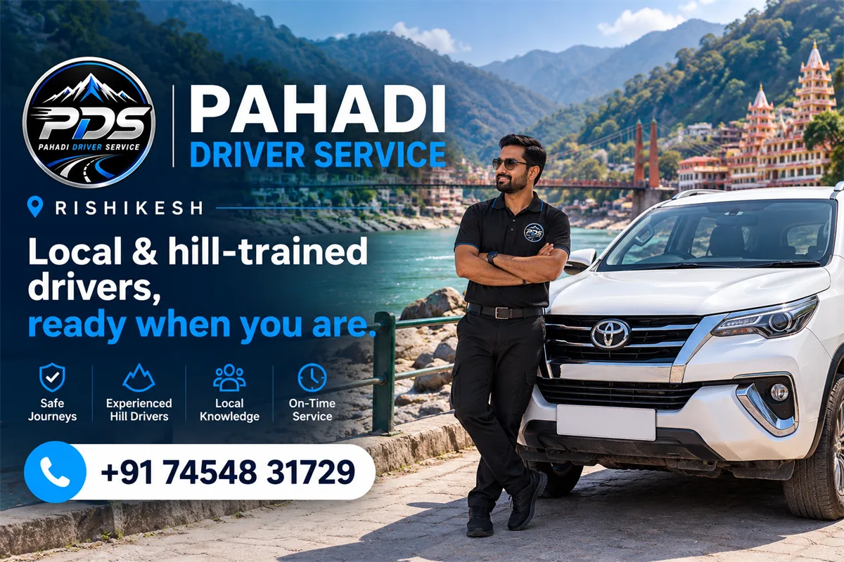 Local and hill-trained own-car driver service in Rishikesh, Uttarakhand
