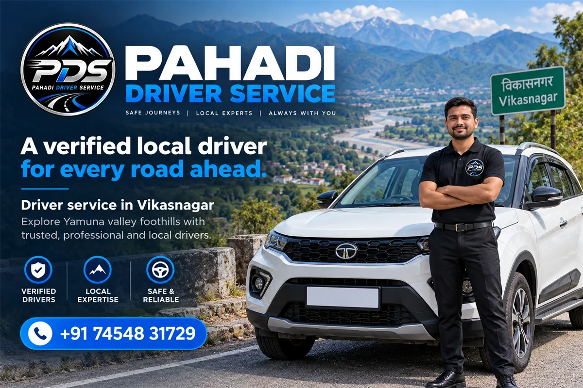 Trusted local driver service in Vikasnagar and Yamuna valley, Uttarakhand