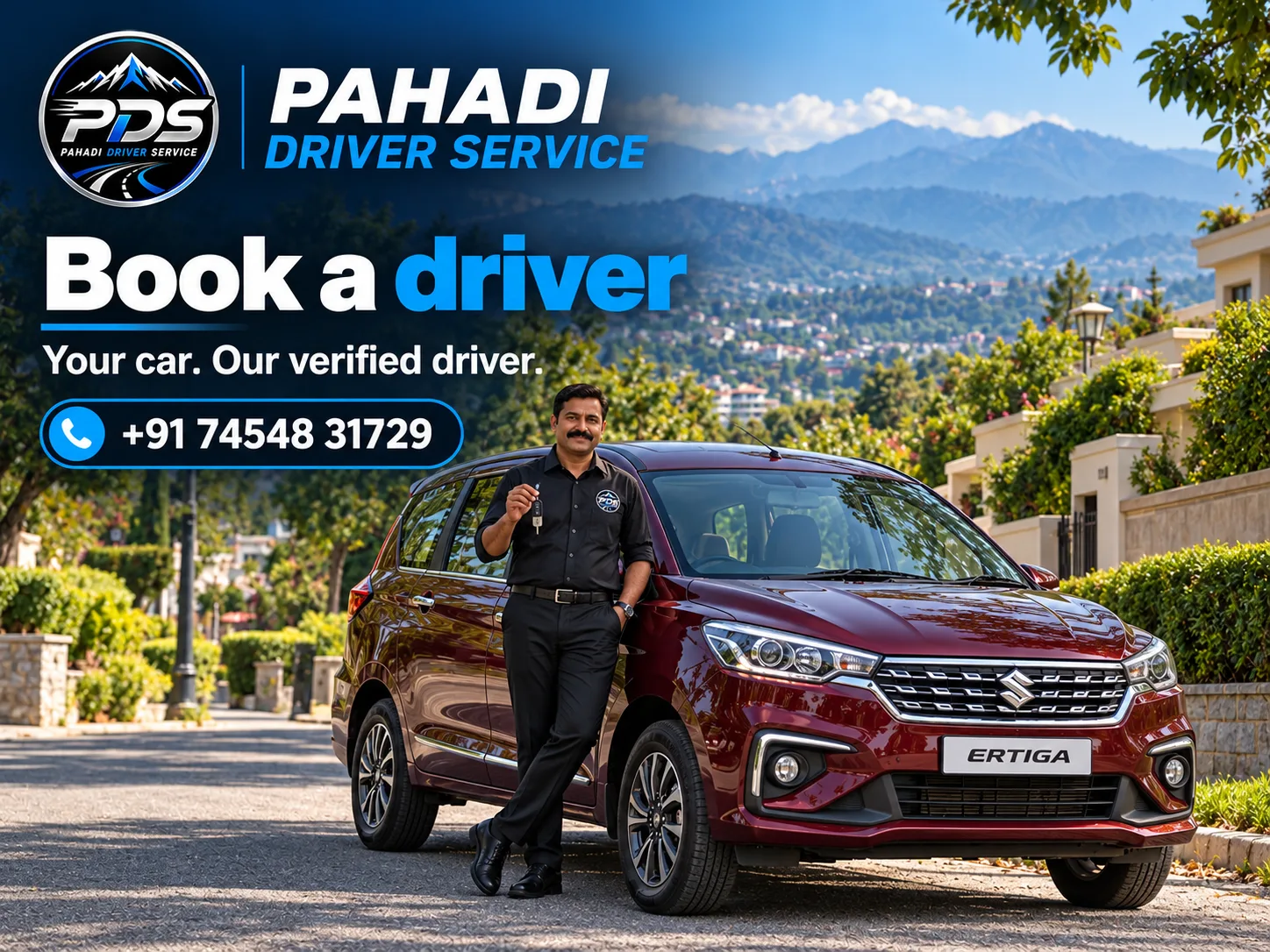Book a verified Pahadi driver in Dehradun by calling or WhatsApp on +91 74548 31729