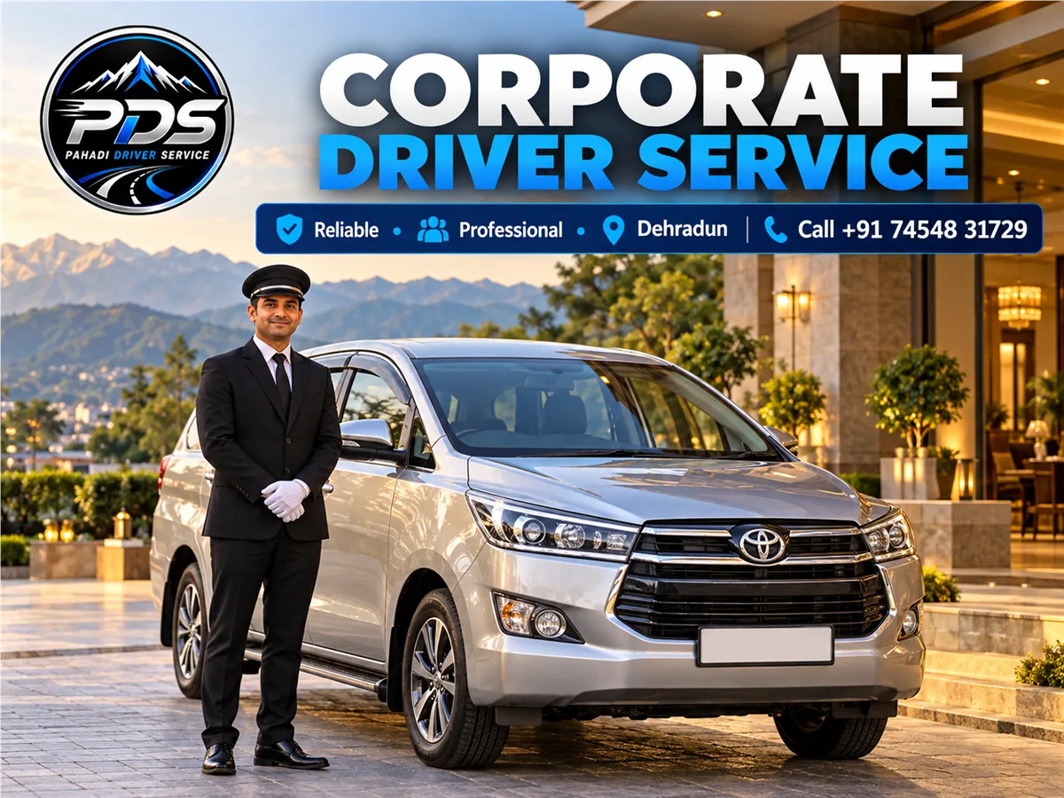 Reliable corporate driver service in Dehradun with a professional driver