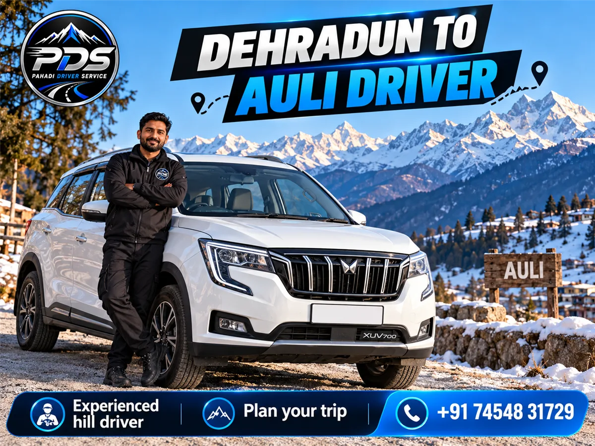 Experienced hill driver for the Dehradun to Auli route