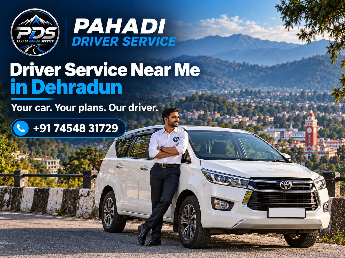 Driver Near Me — Verified Car Driver On Call in Dehradun — Pahadi Driver Service