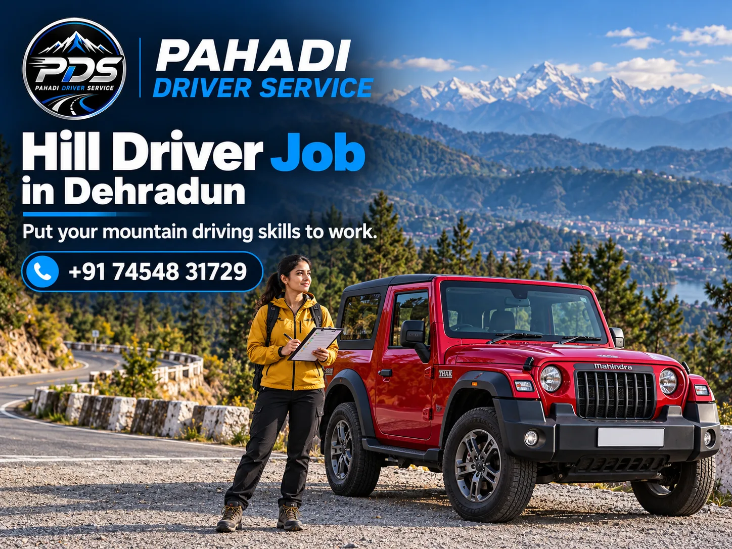 Hill Driver Job in Dehradun — Pahadi Driver Service