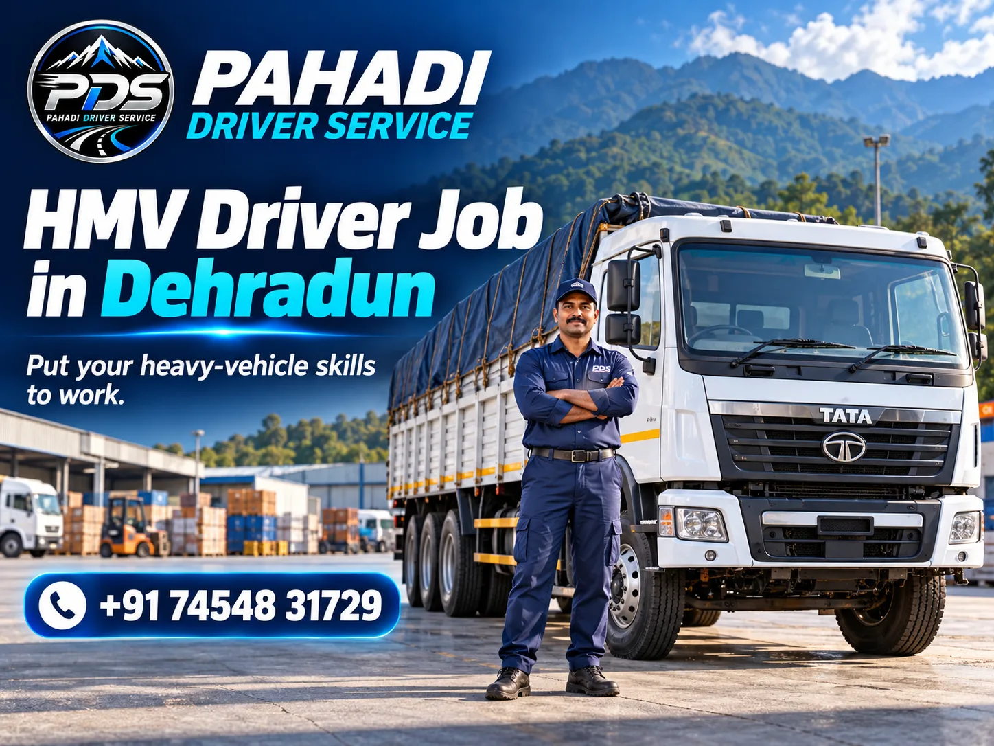 HMV Driver Job in Dehradun — Pahadi Driver Service