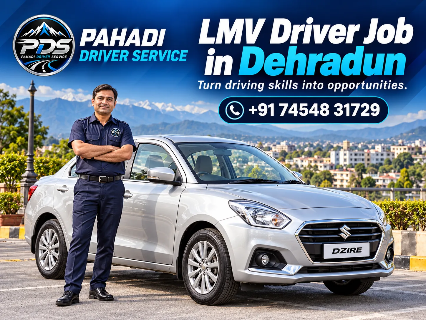 LMV Driver Job in Dehradun — Pahadi Driver Service