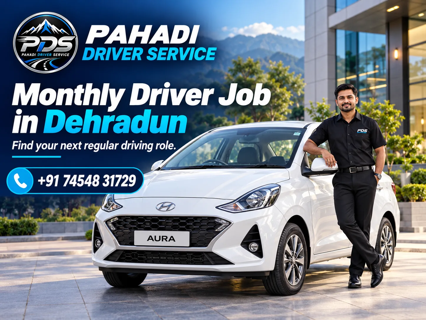 Monthly Driver Job in Dehradun — Pahadi Driver Service