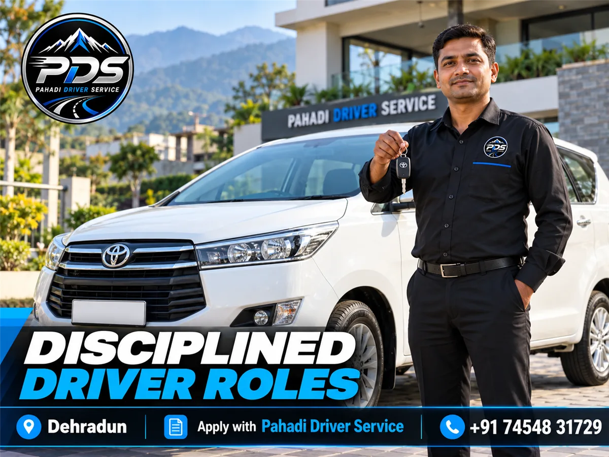 Disciplined professional driver roles available in Dehradun