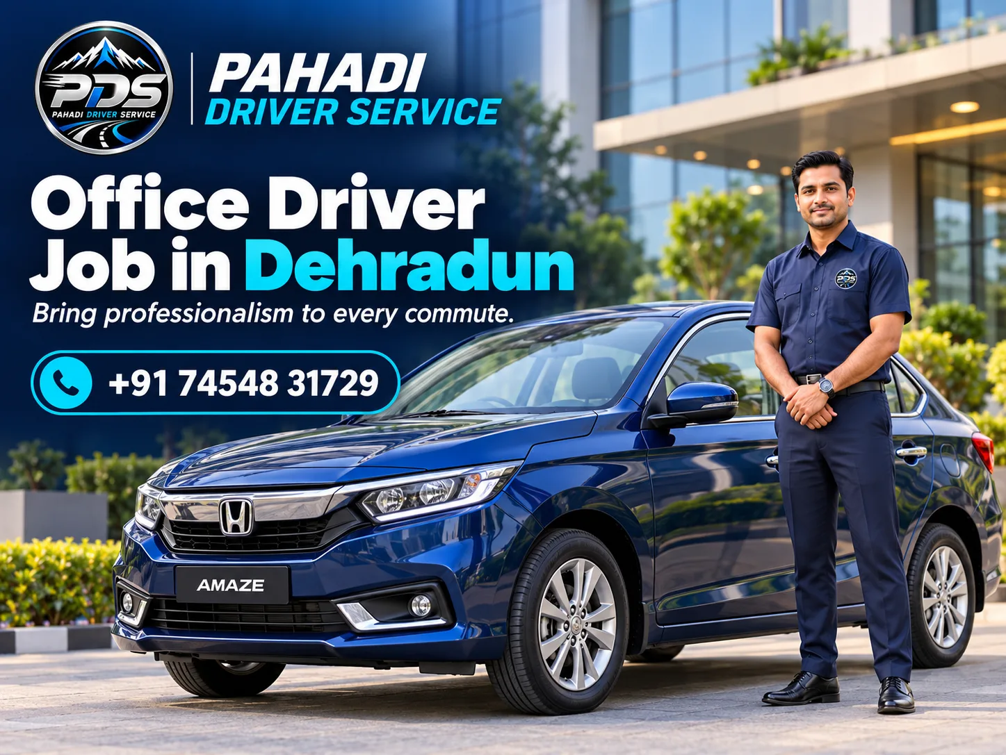 Office Driver Job in Dehradun — Pahadi Driver Service