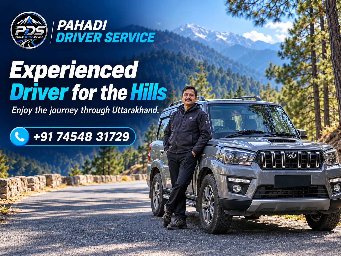 Pahad Ke Liye Experienced Driver — Pahadi Driver Service
