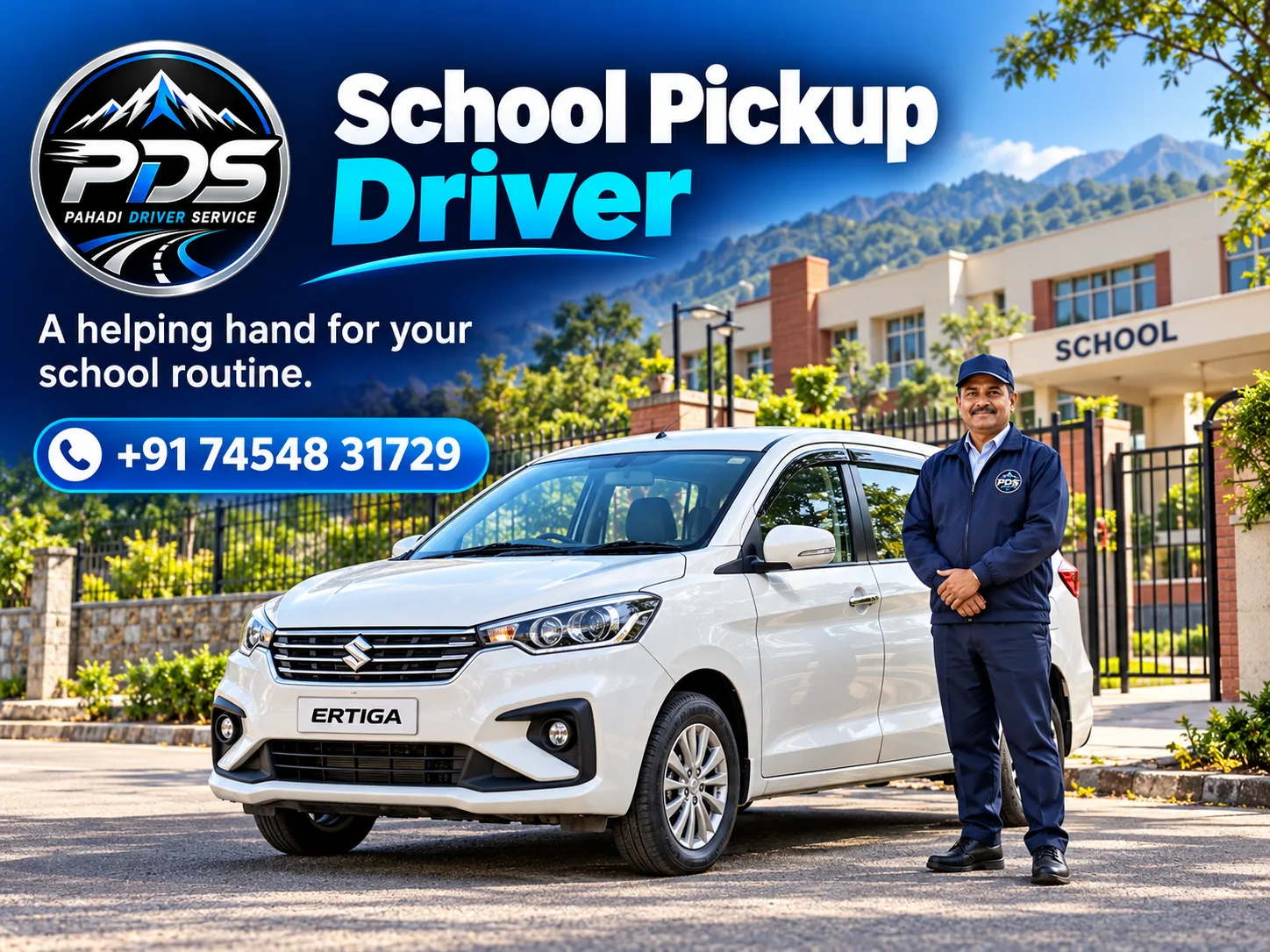School Pickup Driver in Dehradun — Pahadi Driver Service